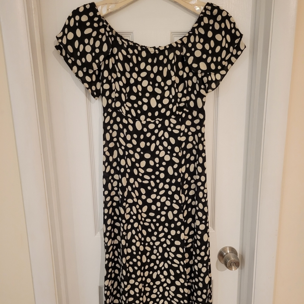 Stone Cold Fox Silk Midi Dress